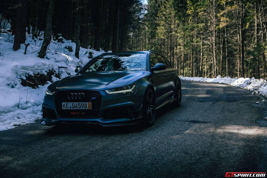 Audi Rs 6 Winter Wallpaper