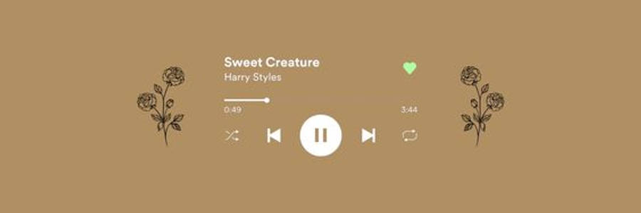 Audio Playing Sweet Creature Facebook Cover Wallpaper