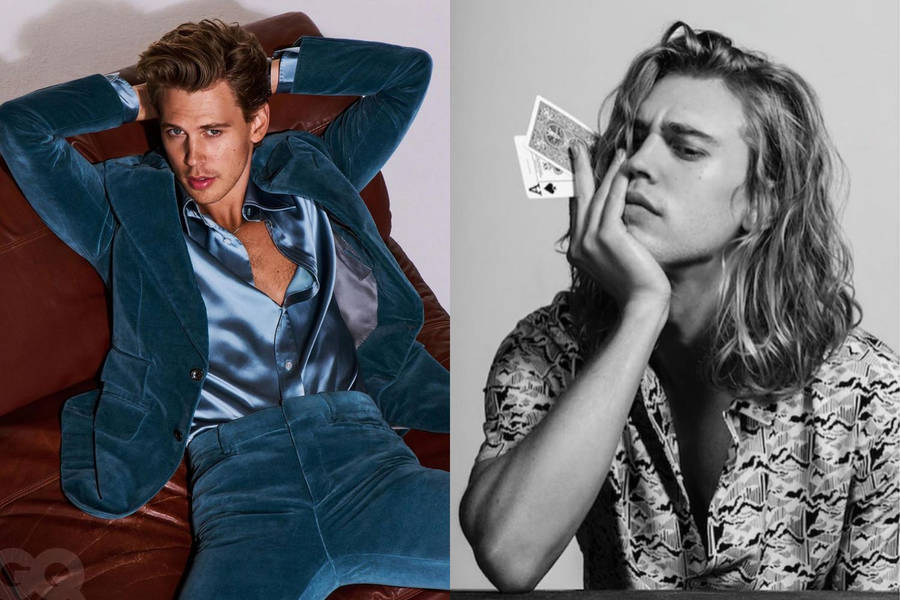 Austin Butler Model Collage Wallpaper