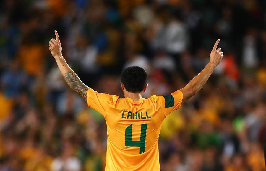 Australia National Football Team Tim Cahill Back Shot Wallpaper