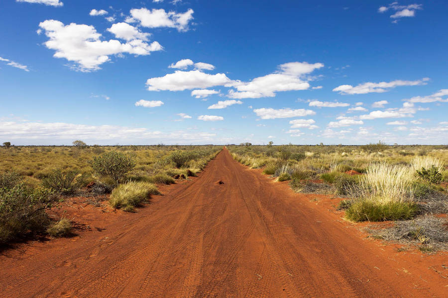 Australian Outback Car Tracks Wallpaper