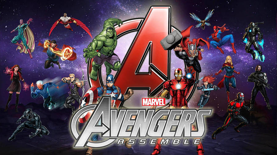 Avengers Assemble Galaxy Art Wallpaper