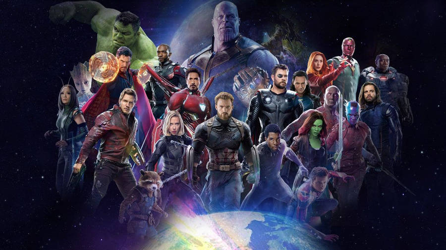 Avengers Infinity War In Dark Galaxy Wallpaper