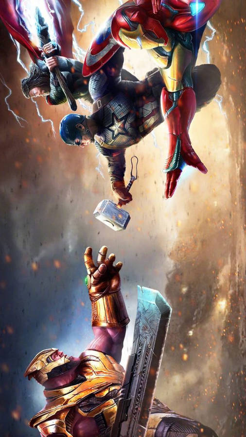 Avengers Iphone X Cool Art Wallpaper