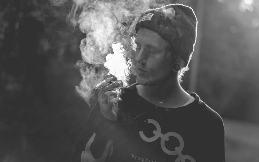 Average Joe Smoking Weed Wallpaper