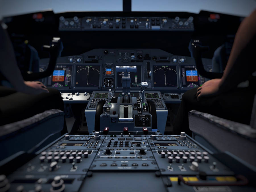 Aviator Airline Cockpit Wallpaper