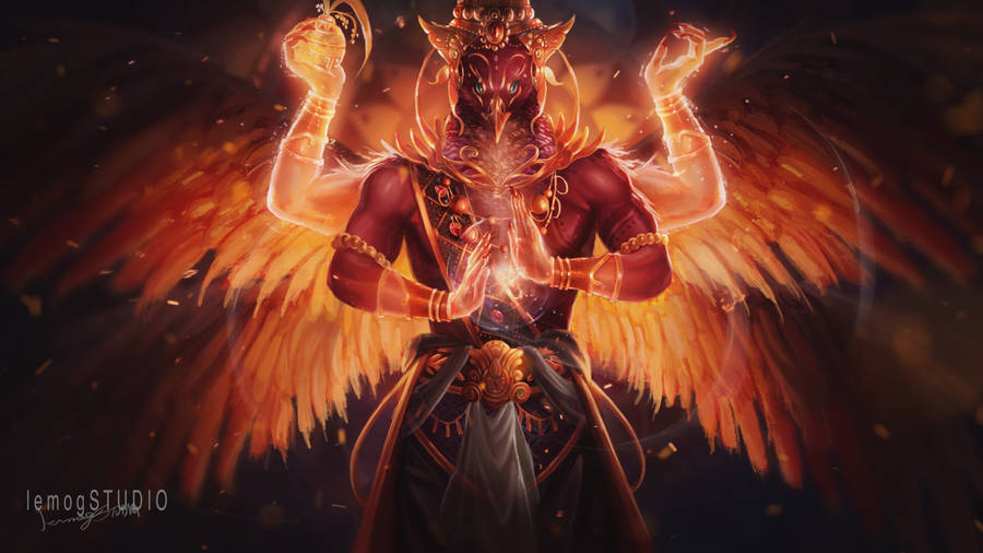 Awesome Astral Garuda Art Wallpaper