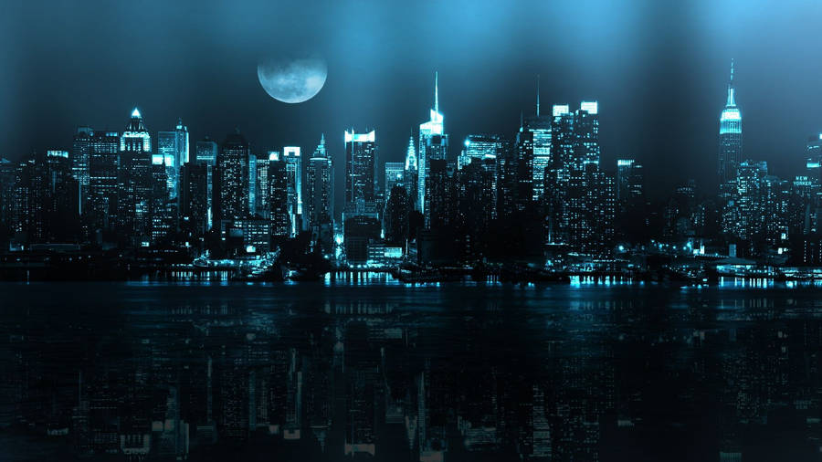 Awesome Hd City At Night Wallpaper