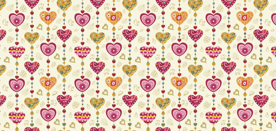 Awesome Heart Beads Wallpaper