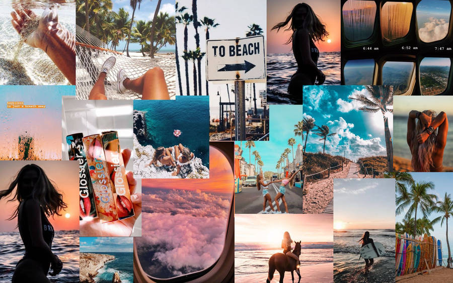 Awesome Vacation Summer Collage Wallpaper