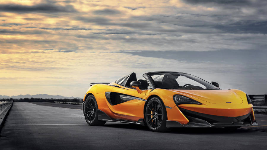 Awesome Yellow Mclaren Spyder Wallpaper