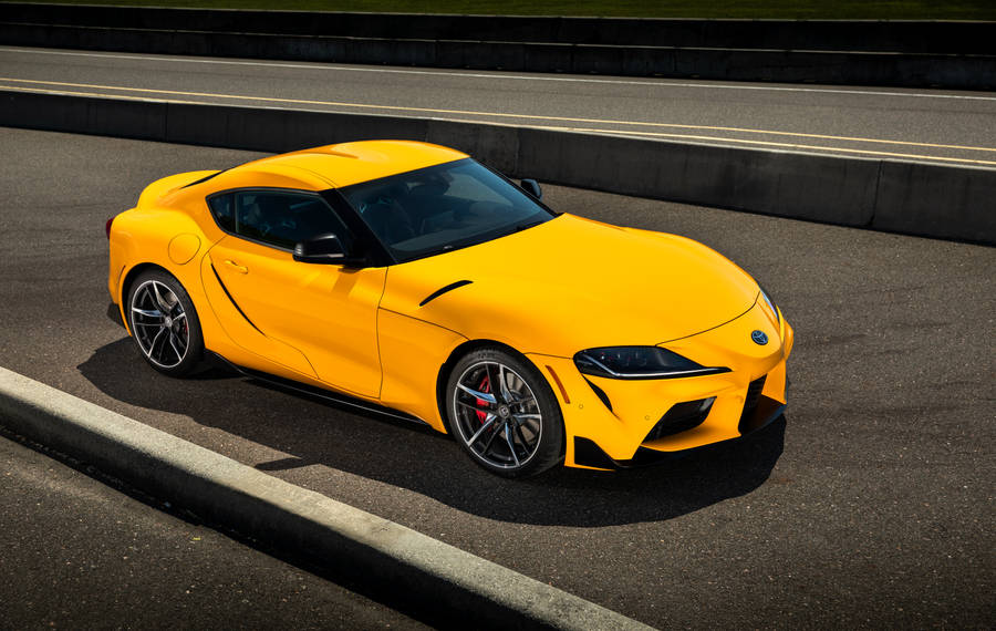 Awesome Yellow Supra Toyota 4k Wallpaper