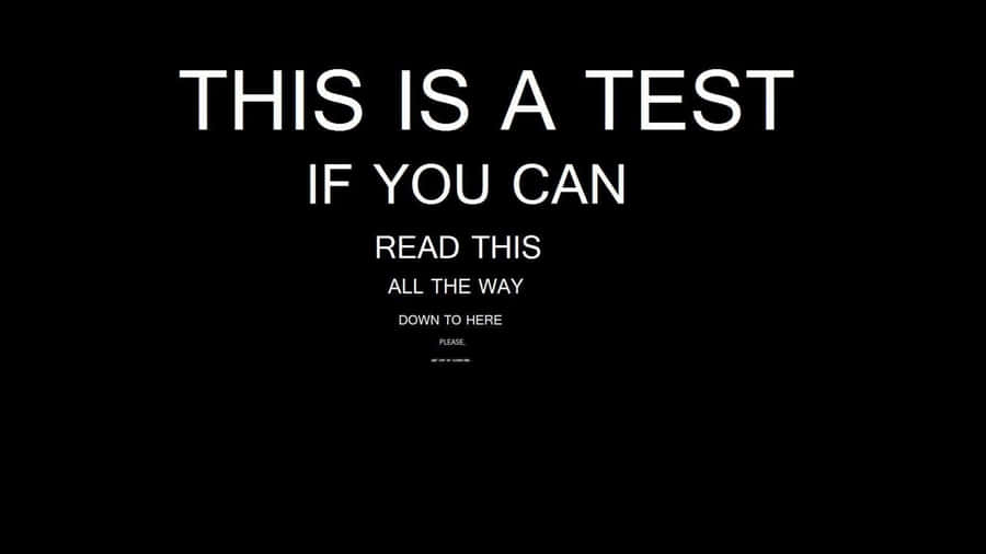 Awkward Fake Eye Test Wallpaper