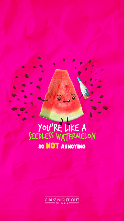 Awkward Watermelon Saying Wallpaper