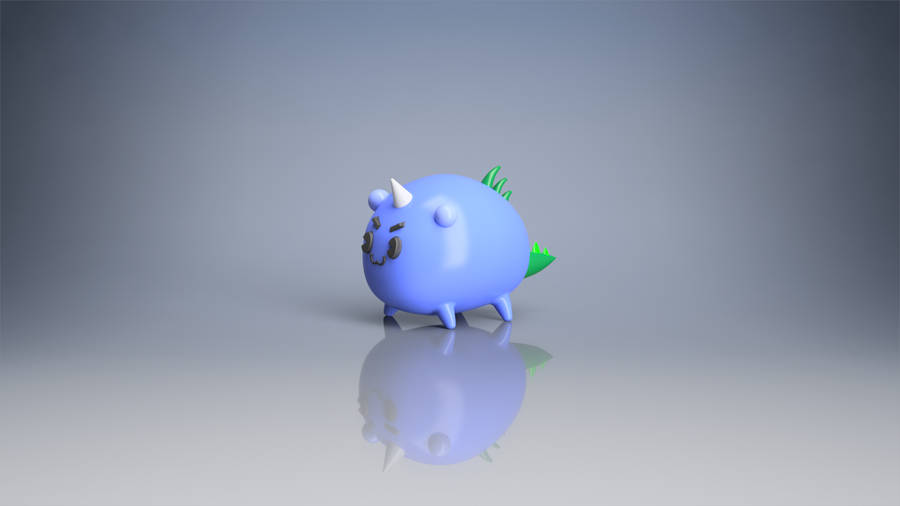 Axie Infinity Aqua Figurine Wallpaper