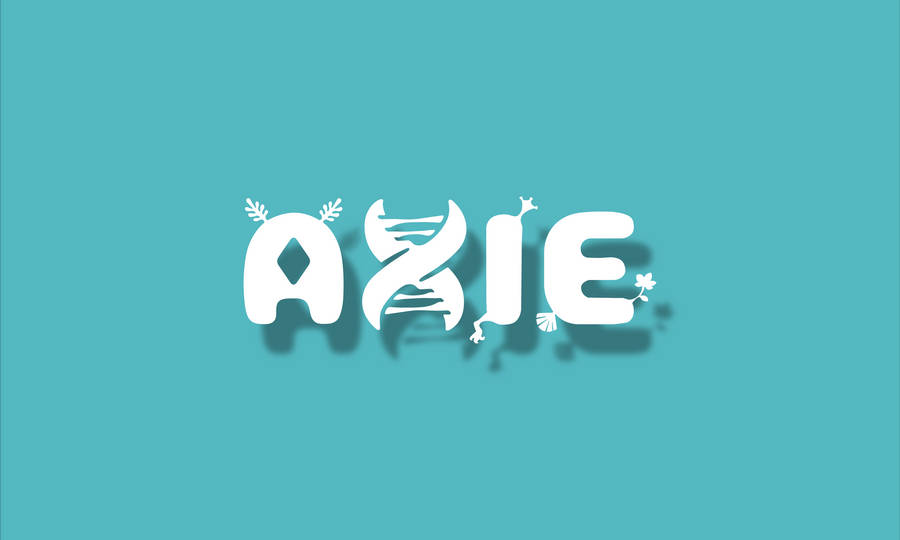 Axie Infinity Logo In Blue Wallpaper