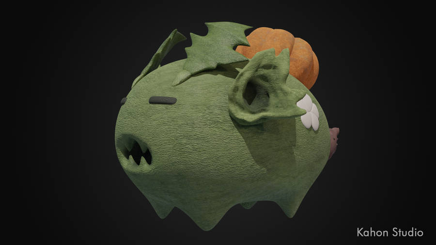 Axie Infinity Pumpkin 3d Wallpaper