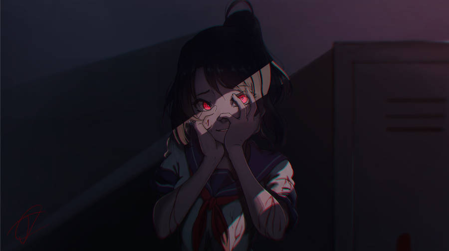 Ayano Of Yandere Simulator In Shadows Wallpaper