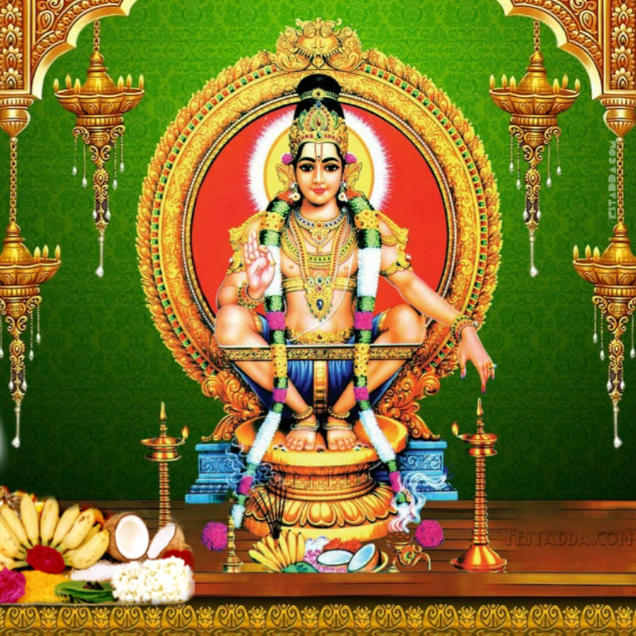 Ayyappan Sacred Pedestal Wallpaper