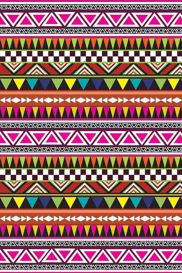 Aztec Tribal Pattern Wallpaper