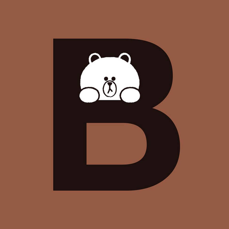 B For Brown Line Friends Wallpaper