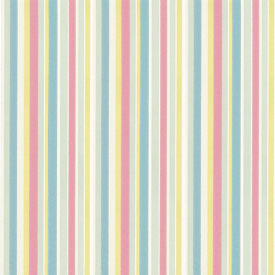 Baby Colors Pastel Striped Pattern Wallpaper
