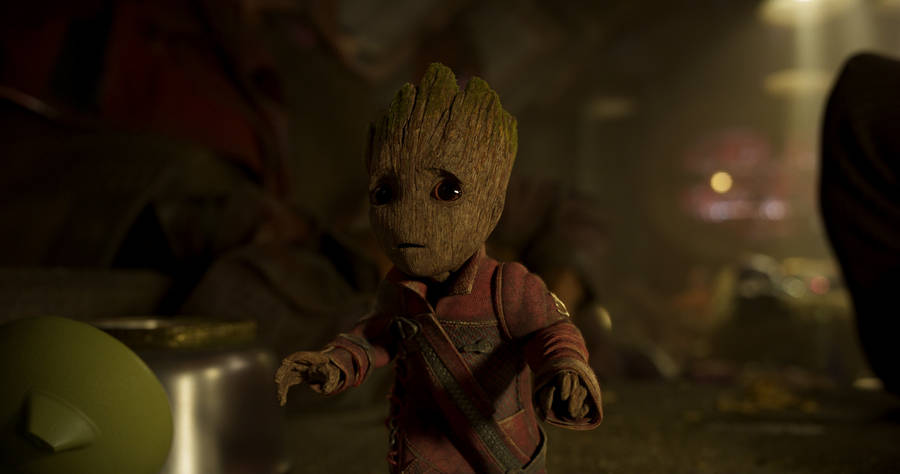 Baby Groot Walking Wallpaper