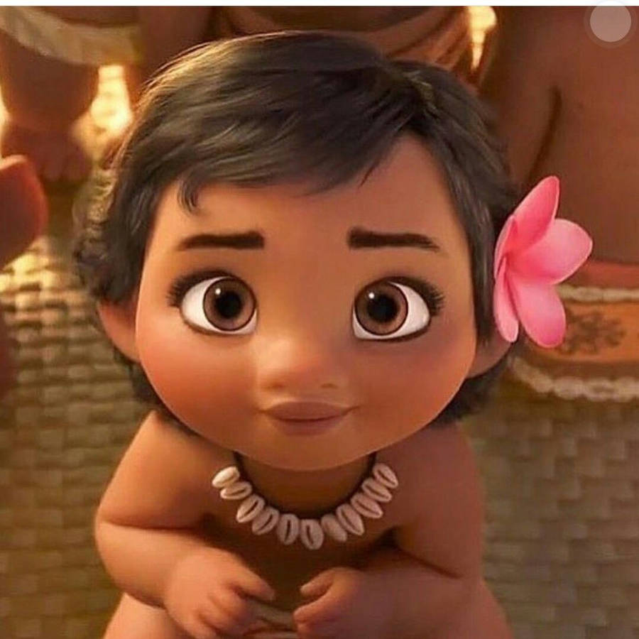 Baby Moana Close-up Shot Wallpaper