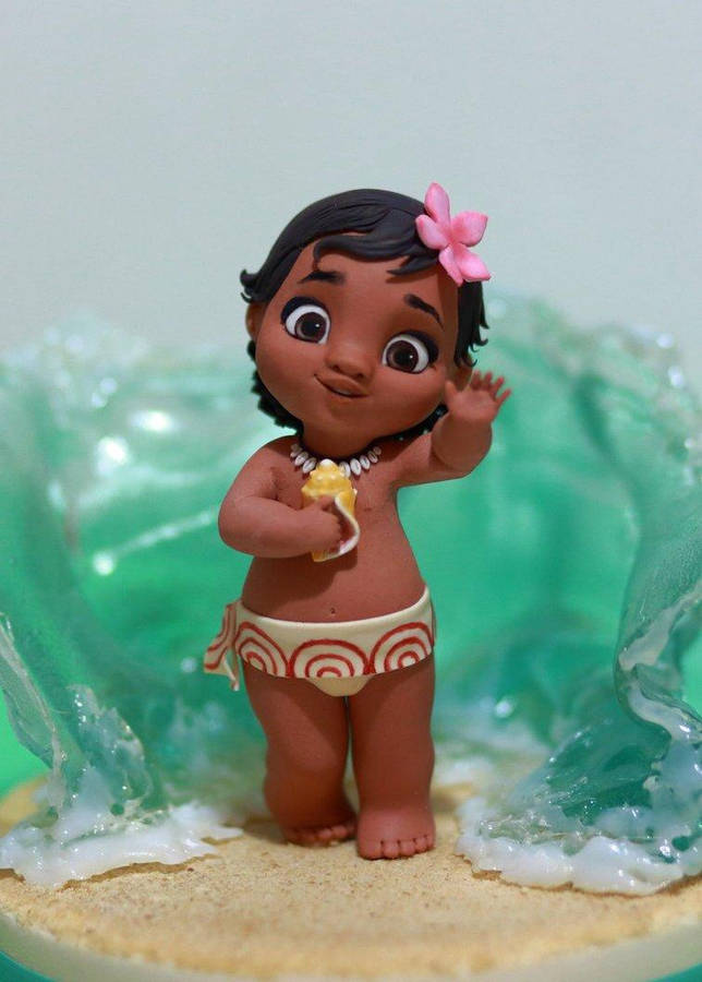 Baby Moana Figure Wallpaper