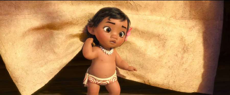 Baby Moana Of Motunui Wallpaper