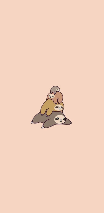 Baby Sloth And Family Wallpaper