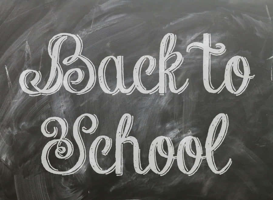 Back To School Chalk Calligraphy Wallpaper