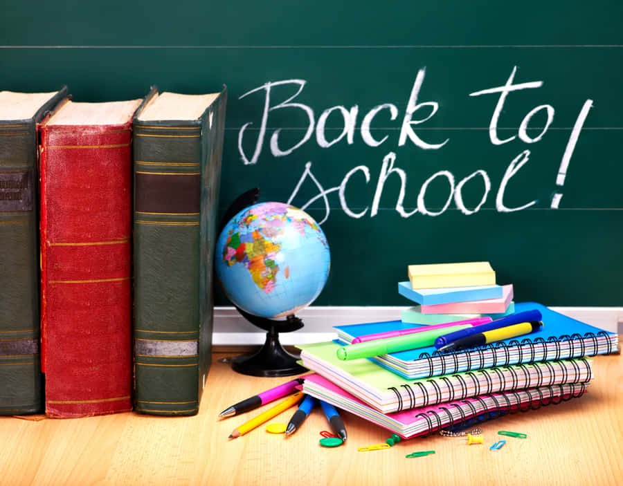 Back To School Chalk Writing Wallpaper