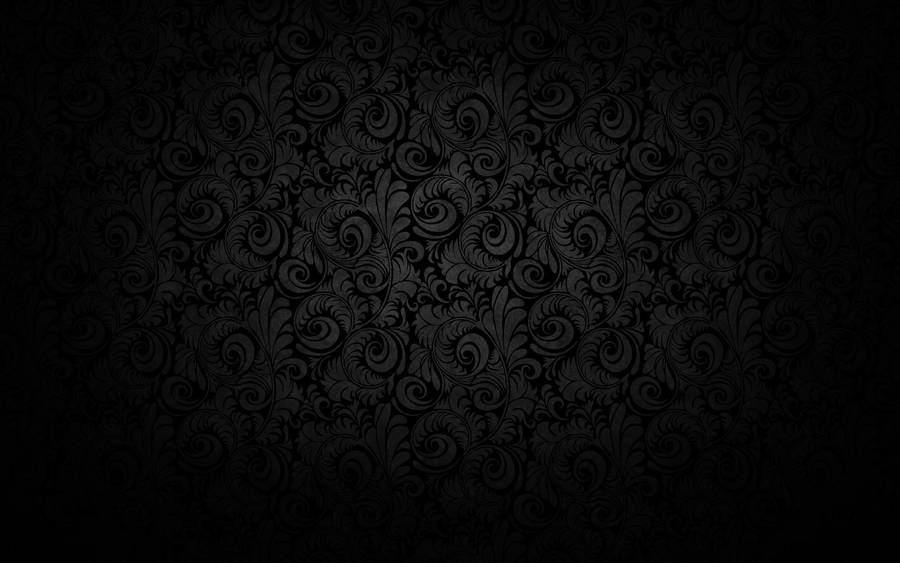 Background Black With Vintage Pattern Wallpaper