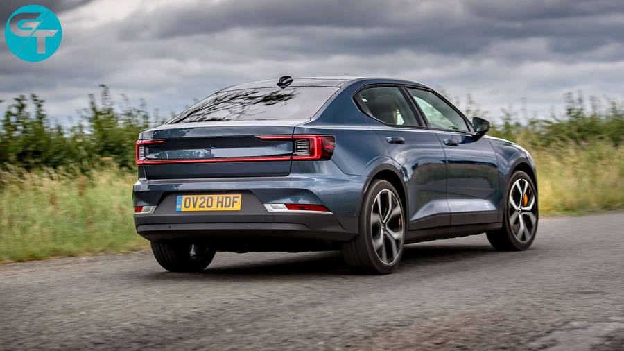 Backside Of A Polestar 2 Car Wallpaper