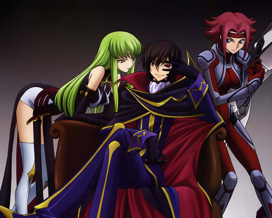 Badass Lelouch Lamperouge Sitting Wallpaper