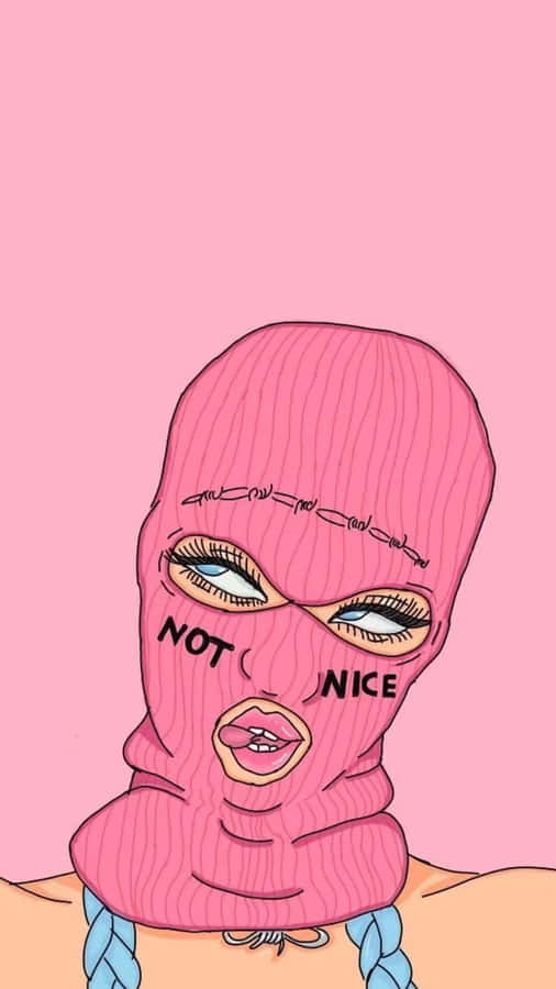 Baddie Hot Pink Girl Wallpaper