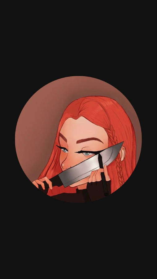 Baddie Makeup Using Knife Unique Cool Pfp Wallpaper