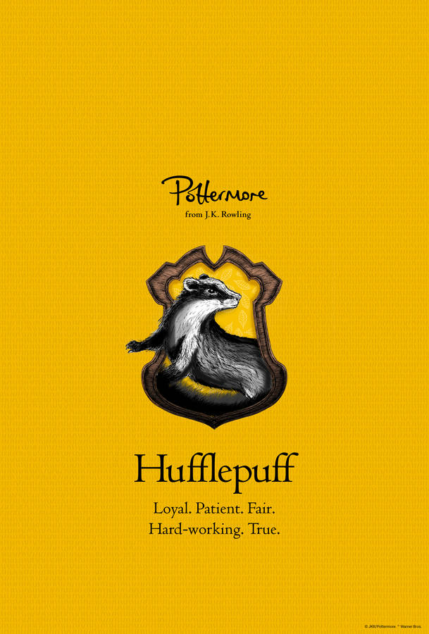 Badger Logo Hufflepuff Quote Wallpaper