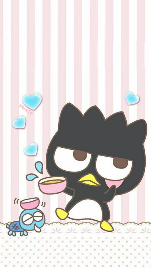 Badtz Maru With Sanrio Friend Kahme Wallpaper