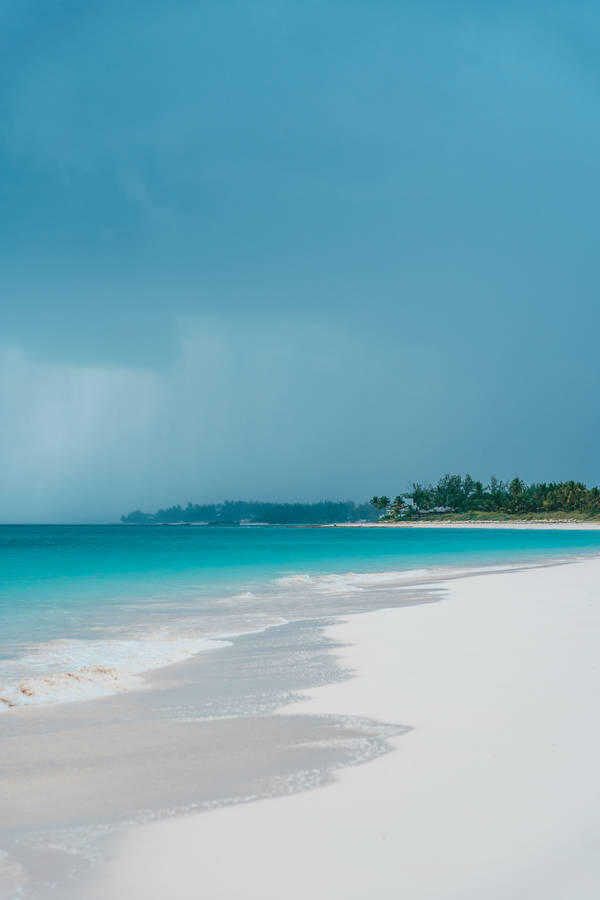 Bahamas Fine Pastel Blue Beach Wallpaper