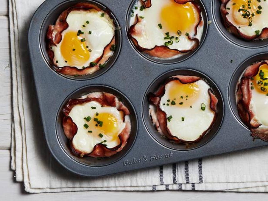 Baked Ham And Egg Wallpaper