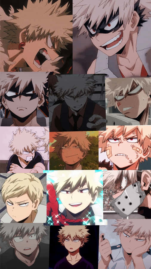 Bakugou Aesthetic Collage Wallpaper