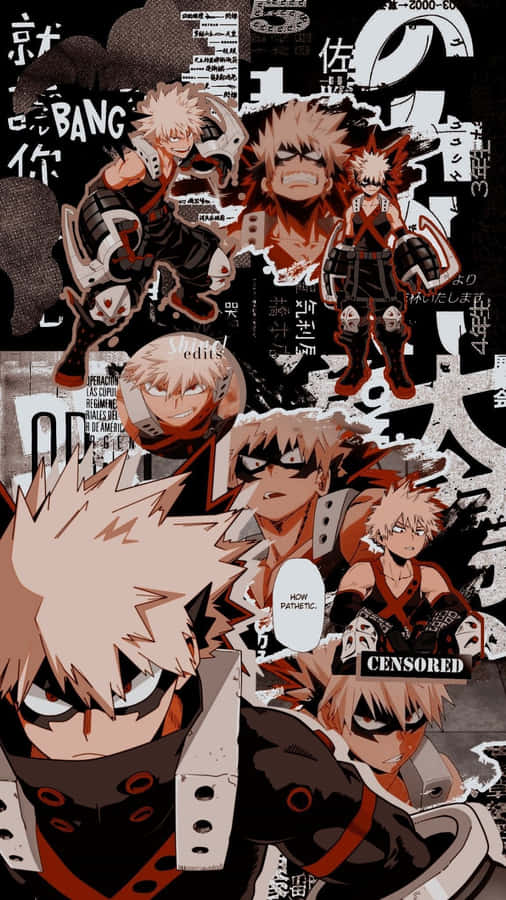 Bakugou - The Symbol Of Power And Confidence Wallpaper