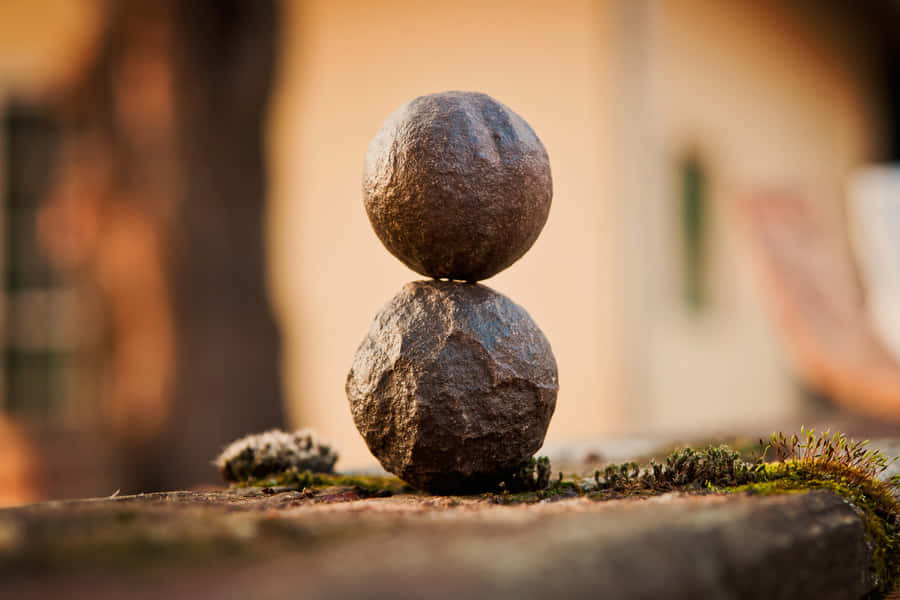 Balanced Stones Of Mindfulness Wallpaper