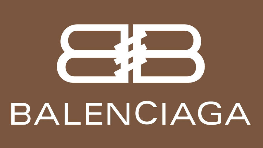 Balenciaga Beige Logo Wallpaper