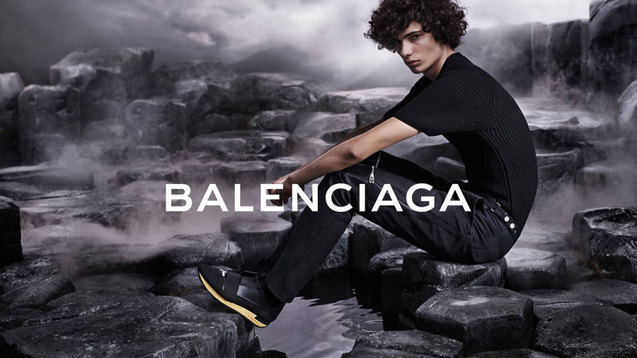 Balenciaga Black Shirt Wallpaper