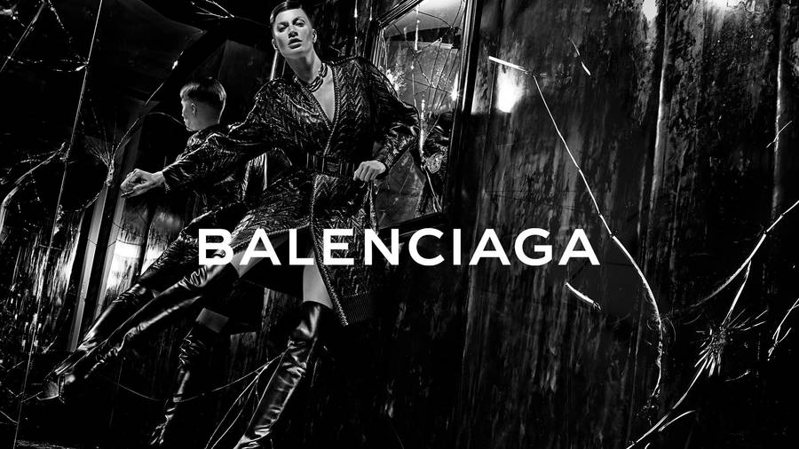 Balenciaga Monochrome Black Wallpaper