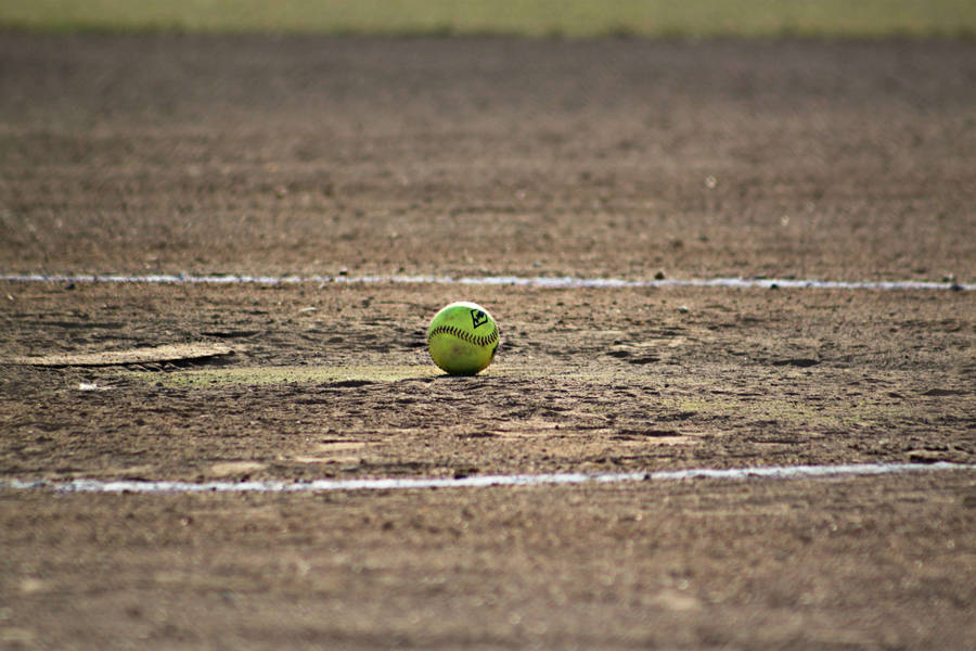 Ball And Dirt On Awesome Softball Field Wallpaper