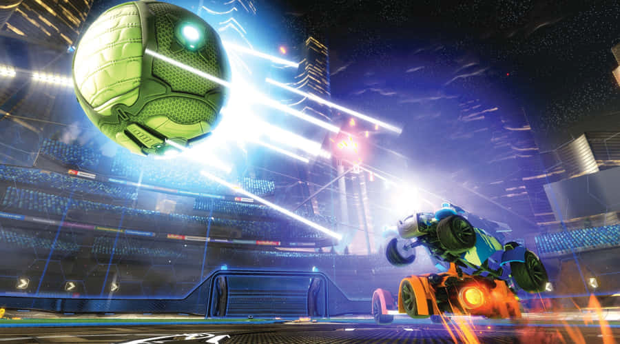 Ball Hitting Rocket League 4k Wallpaper